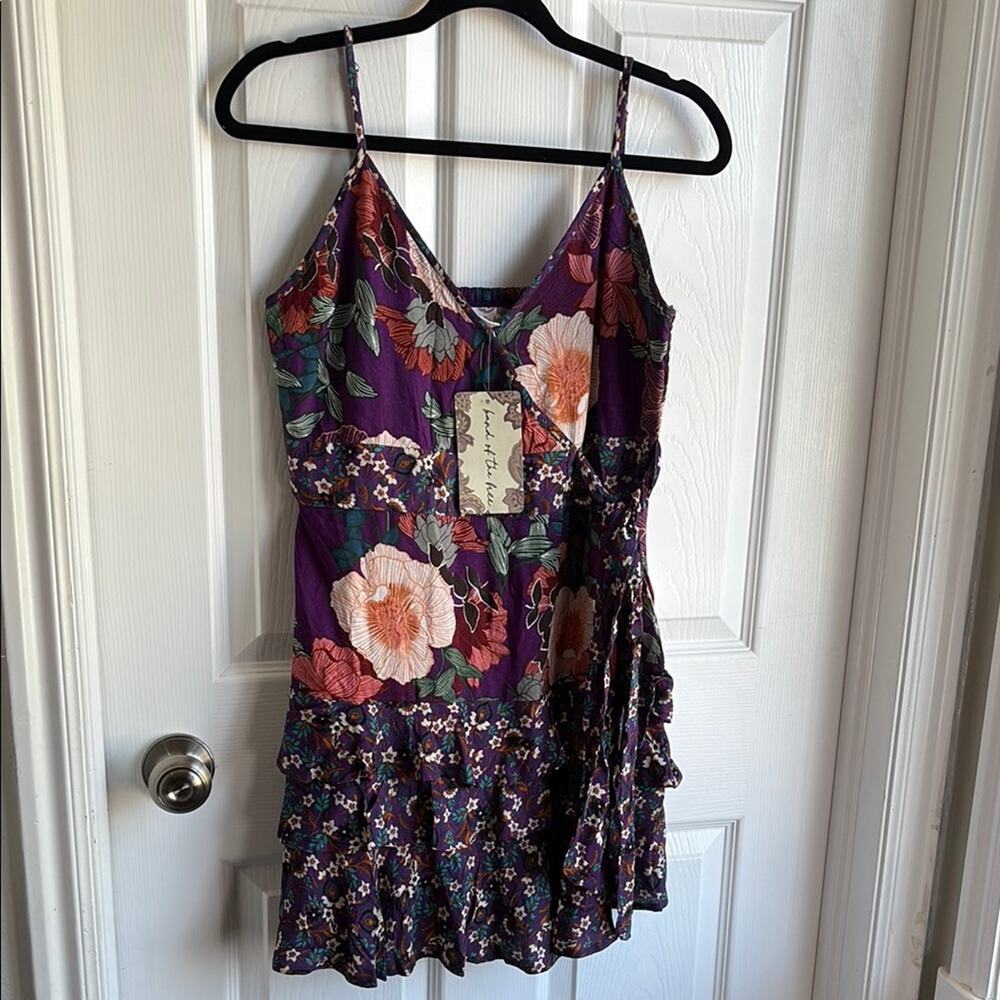 Band of the Free - Floral Purple Sleeveless Dress